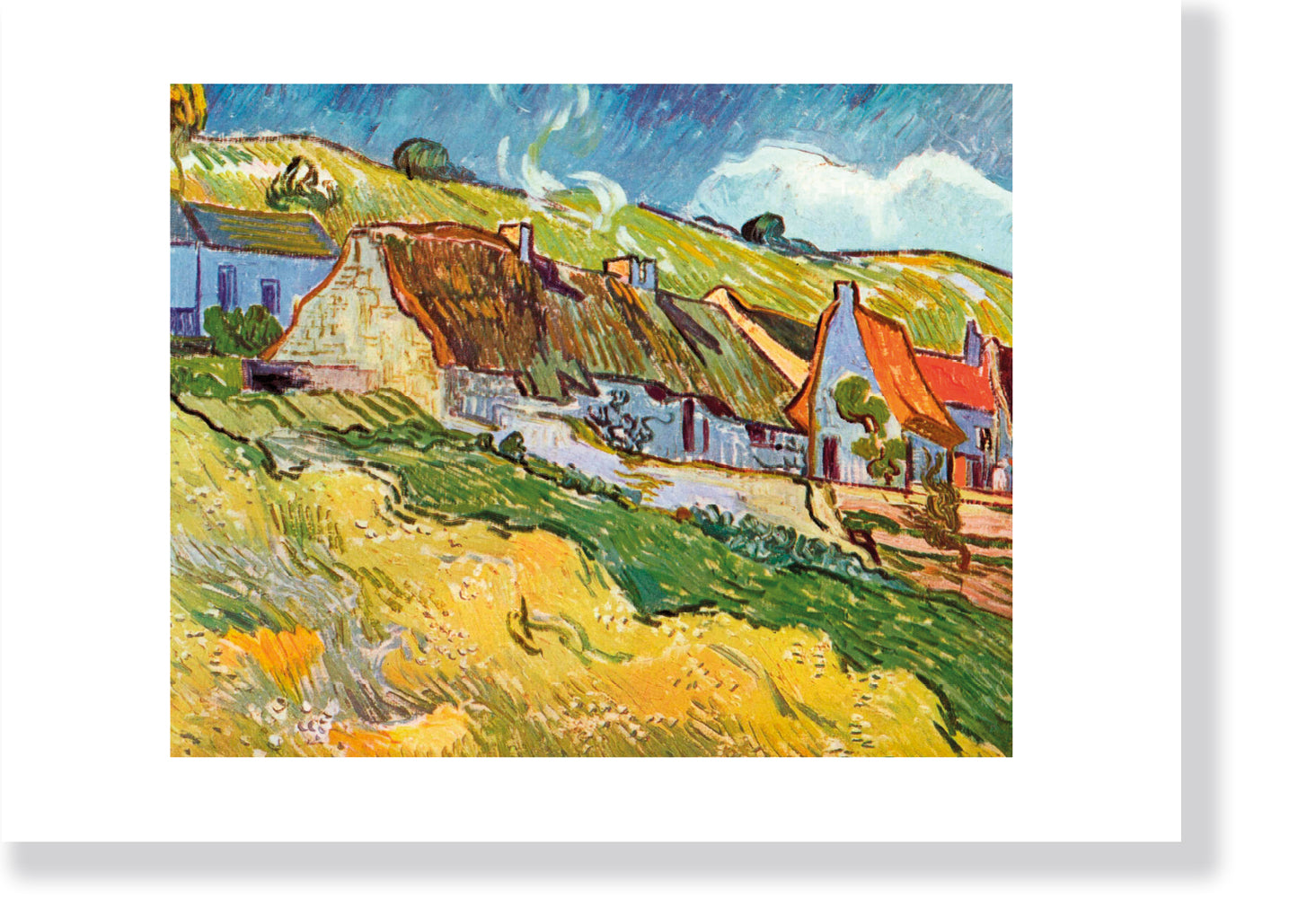 "Huts in Auvers" by Vincent van Gogh