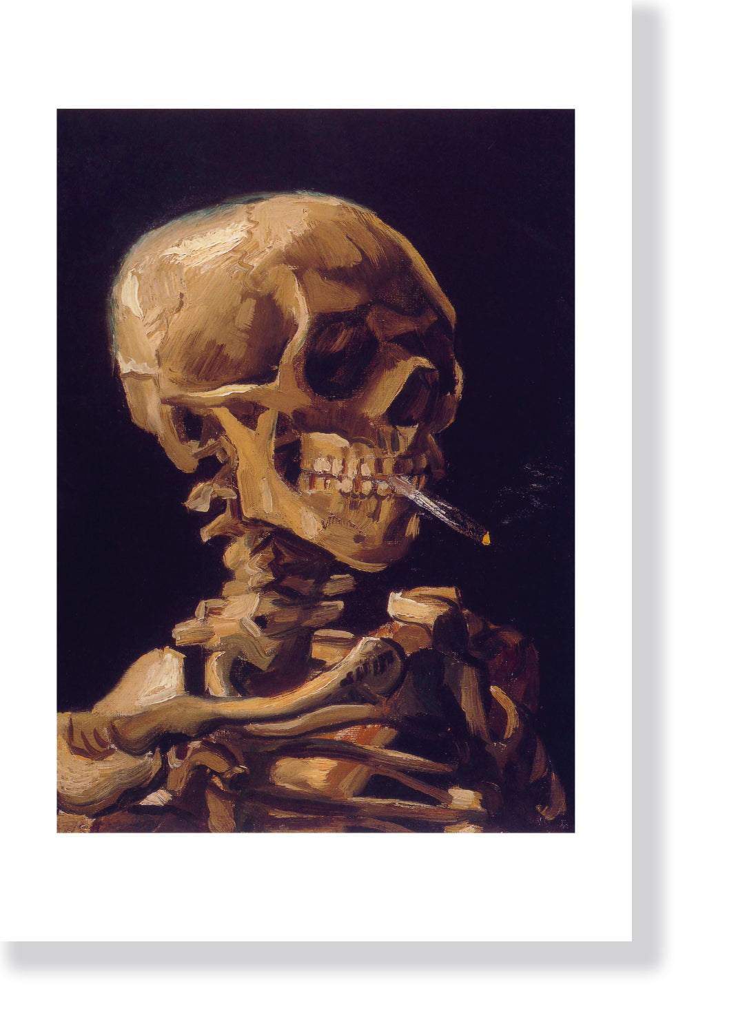 "Skull with a Burning Cigarette" by Vincent van Gogh