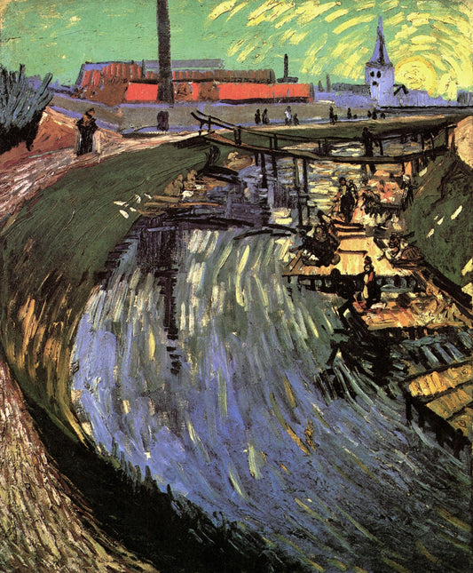 "Canal with Women Washing" by Vincent van Gogh