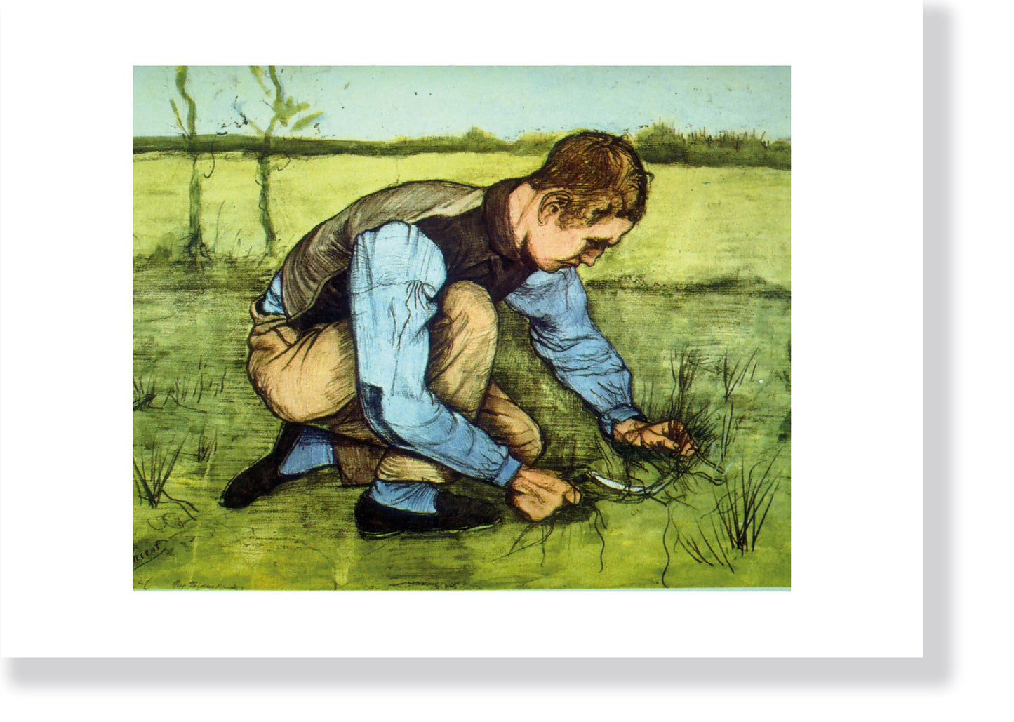 "Cutting Grass" by Vincent van Gogh