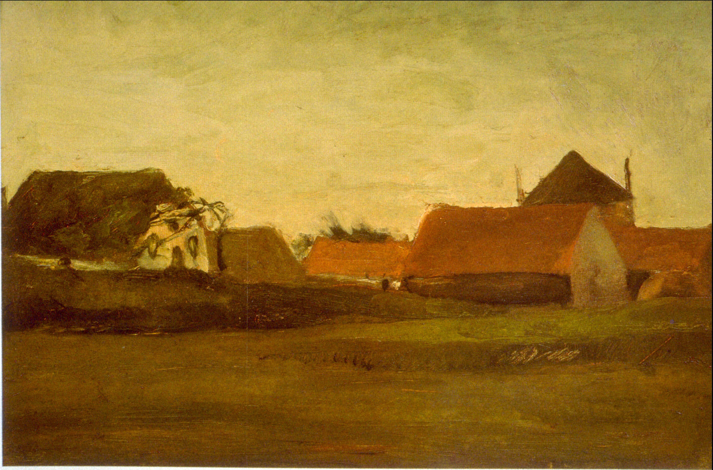 "Farmhouses" by Vincent van Gogh