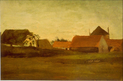 "Farmhouses" by Vincent van Gogh