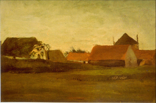 "Farmhouses" by Vincent van Gogh