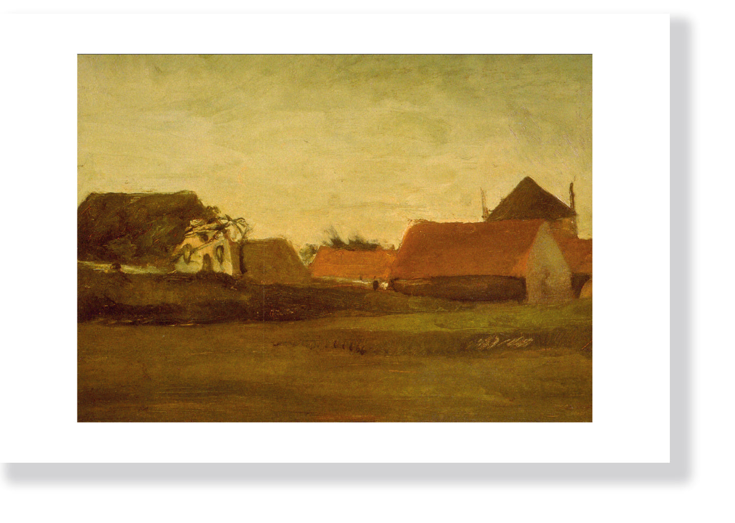 "Farmhouses" by Vincent van Gogh