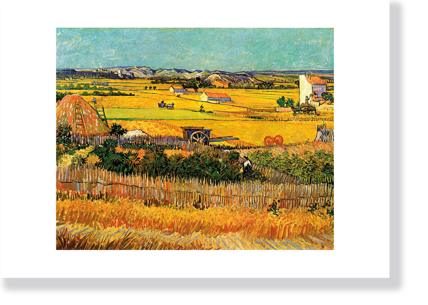 "Harvest at La Crau" by Vincent van Gogh