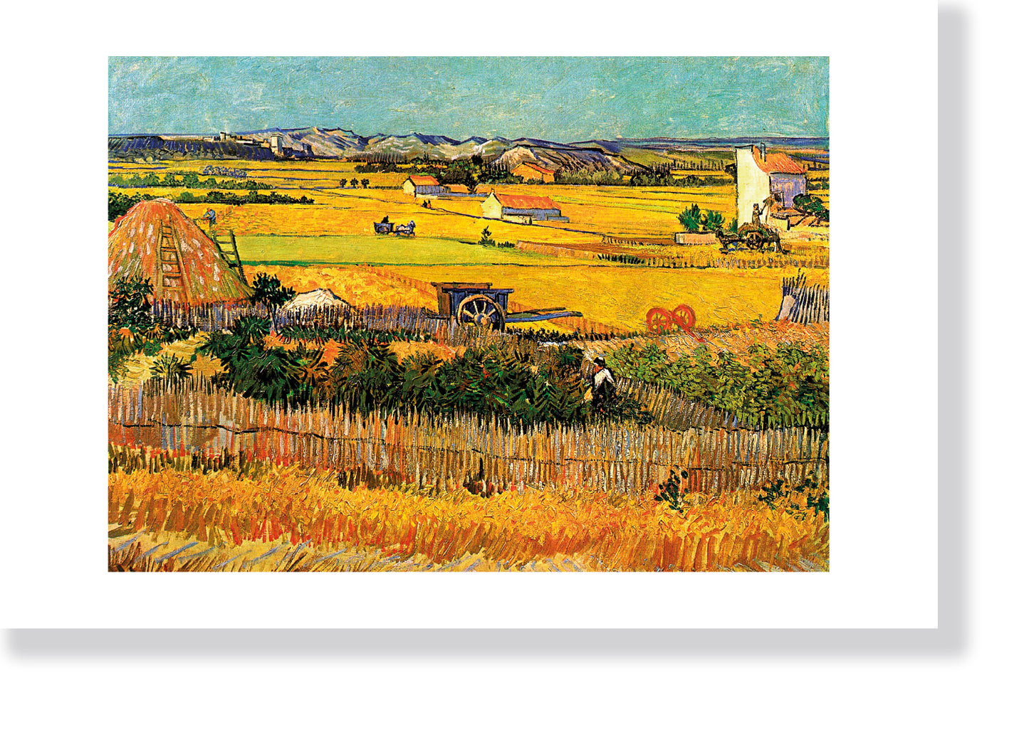 "Harvest at La Crau" by Vincent van Gogh