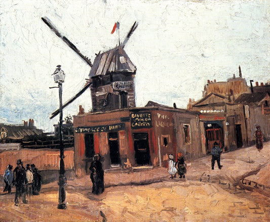 "Le Moulin de la Galette6" by Vincent van Gogh