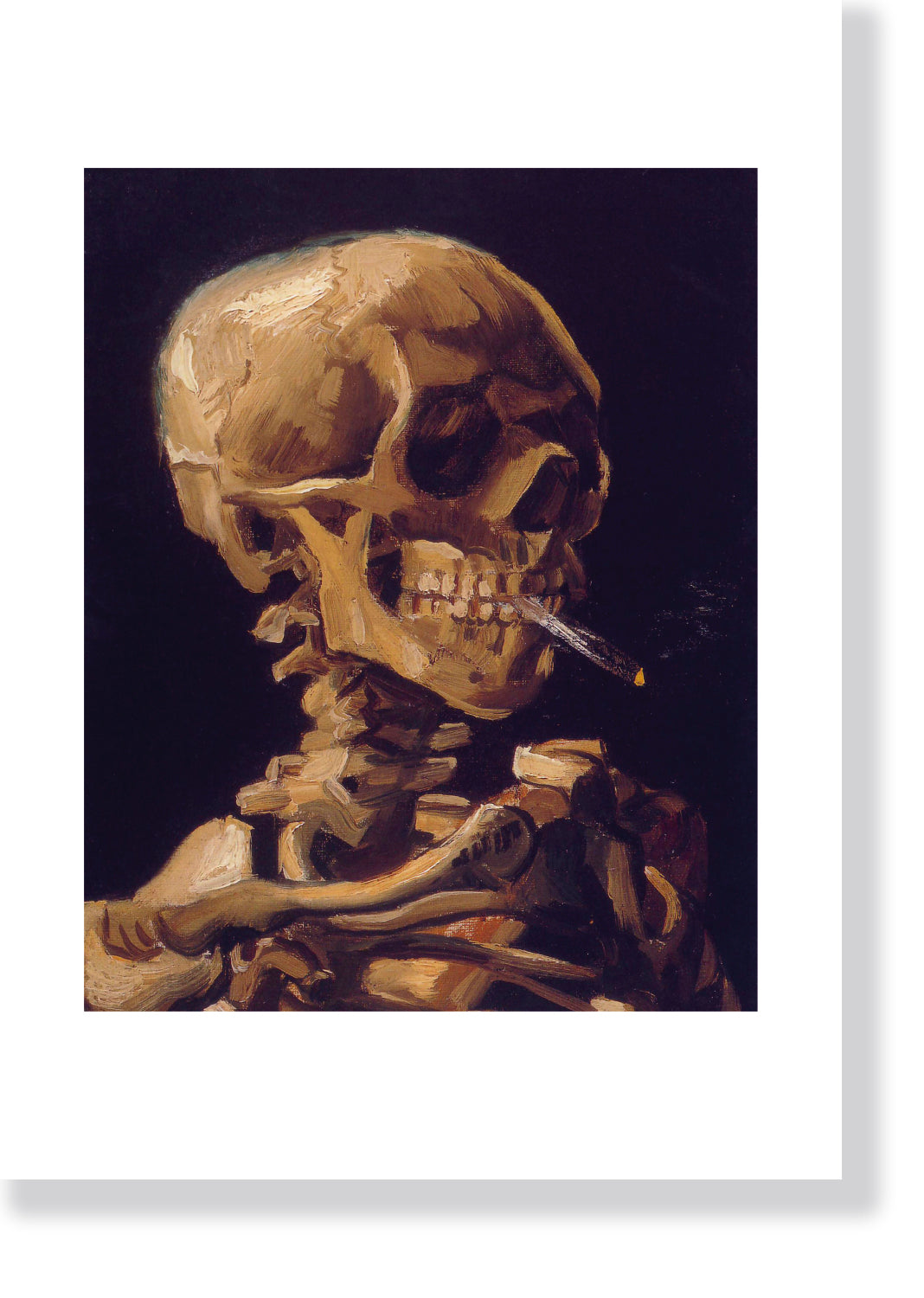 "Skull with a Burning Cigarette" by Vincent van Gogh