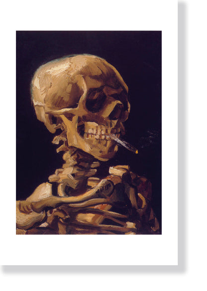 "Skull with a Burning Cigarette" by Vincent van Gogh